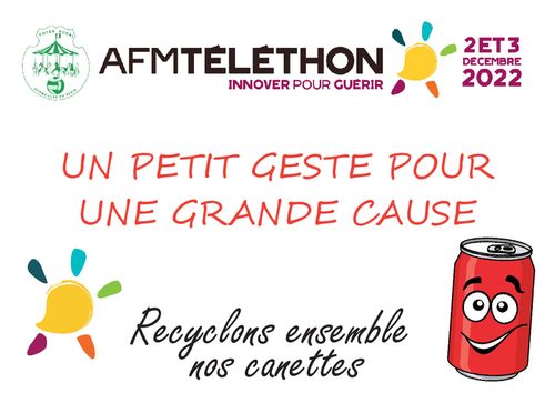 Collecte Canettes Téléthon